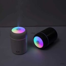 Humidifiers Portable 300ml Humidifier Mini Electric Mist Sprayer Usb Aroma Essential Oil Diffuser for Home Car With Colourful Night Light