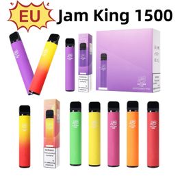 Authentic Jam King 1500 puff EU warehouse in stock vapes disposable mrvi 4.8ml 20mg 850mAh Battery pen disposable cigarette china