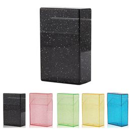 Plastic Cigarette Case for Women Flip Open Cigarette Box Colourful Cigarette Holders Box Smoking Accessories