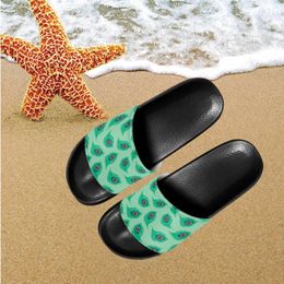 Slippers 2024 Peacock Feathers Design Breathable Women Sandals Fashion Daily Casual Flats Beach High Quality Sandalias Mujer