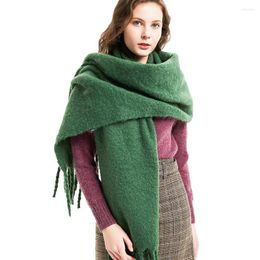 Scarves DHL Or Fedex 10pcs/lot Winter Cashmere Women Warm Solid Colour Thickening Long Scarf Classic Soft Female Shawl