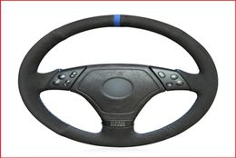 Black Suede Hand Sew Comfortable Soft Steering Wheel Cover for BMW E36 19962000 E46 19982000 Z3 E367 199519996487567