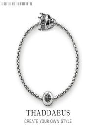 Beads Bracelet Chain With Skull King Karma Jewellery Gift For Men and Women In 925 Sterling Silver Fit Pendants and Charms2693048