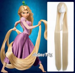 150CM Anime Enchanted Rapunzel Long Light Blonde Straight Basic Wig Bang Cosplay9054289