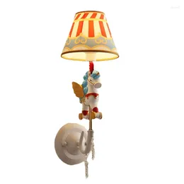 Wall Lamp Children's Room Boy's Girl's Bedroom Bedside Nordic Ins Model Exhibition Hall