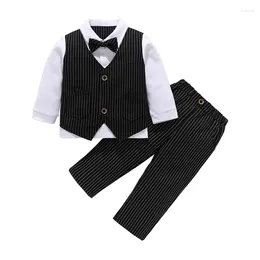Clothing Sets Baby Boys Gentleman Outfits Suits Spring And Autumn Children Jacket Shirt Pants 2PCS Suit Boutique Kids