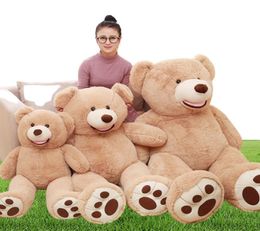 1pc Lovely Huge Size 130cm USA Giant Bear Skin Teddy Bear Hull High Quality Whole Selling Birthday Gift For Girls Baby3869258