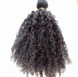 Human Hair Extensions 3B 3C Clip In Brazilian Kinky Curly Virgin Thick Weft 120G 1Sets Full Head9205633