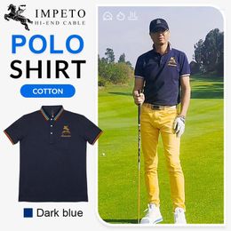 Men's Polos 2024 High Quality Cotton Sport Business Breathable Cool Fashion Cloth Polo T Shirt For Men