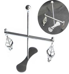 Oomph Stainless Steel Nipple Metal Frame Puller Clamps Nipples Clips Bondage Sex Fetish Slave Toy for Couples Metal Seduction G73277589