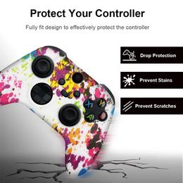 Joysticks Soft Silicone Case For Xbox Series X/S Controller Protective Skin Gamepad Rubber Skin Thumb Grips Cap Joystick Cover Shell