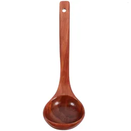 Spoons Wood Soup Ladle Kitchen Portable Long Handle Large For Cooking