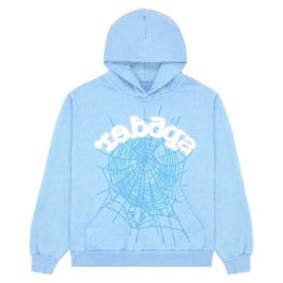 Mens Hoodies New Sky Sp der Men Women Hip Hop Young Thug Spider Hoodie World Wide Sweatshirts Print Pullover Hoody Light Blu cheap mac