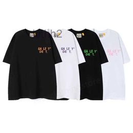 Designer Mens Tshirt Tees Galleries Women t Shirts Depts Simple Summer Short Sleeves Letters Print Fashion Cottons Luxurys Leisure Tops Clothing Sxl HOX4 HVBS