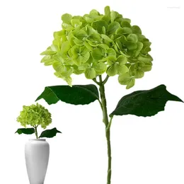 Decorative Flowers Artificial Hydrangeas Table Centrepiece Fake Bouquet Flower Heads With Stem Non Fading And Washable Realistic Hydrangea