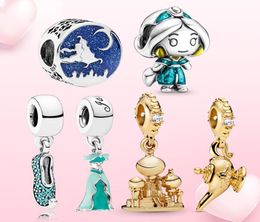 925 Sterling Silver Latin Princess Dress Dangle Charm European Beads with Original Box Fit Chain Bracelet Charms Jewellery DIY Making8130299