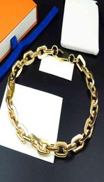 Miami Cuban Link Chain Mens 18k Gold Bangle Plated Chains Thick Necklace Bracelet Fashion Hip Hop Jewellery Accessories with Pouches6890877