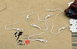 200pcs lot Sterling 925 Silver Earring Findings Fishwire Hooks Jewelry DIY 15mm fish Hook Fit Earrings274k6187441
