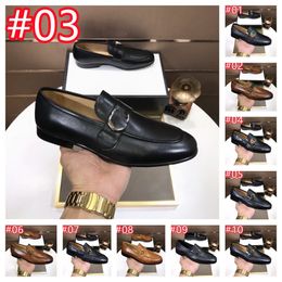 40Model Man Luxury Designer Formal Dress Shoes For Gentle brands designer Men Genuine Leather Pointed Toe Mens Business Oxfords Casual shoes Size 38-46