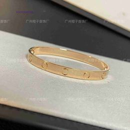 Car tires's New Brand Classic Designer Bracelet Precision Edition Gold Card Home Thread Wide Diamondless LOVE Simple and Advanced Couple With Original Box