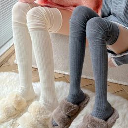 Women Socks Japanese Thigh High Stockings For Fashion Casual Over The Knee Female Long Thermal Warm Cotton Tall Tube Leggings