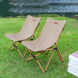 Camp Furniture Folding Outdoor Butterfly Recliner Portable Canvas Armchair Beach Moon