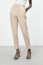 Women's Pants Autumn And Winter High-waisted Thin Knitted Casual Women Trendy Drape White Wide-leg Straight-leg Mopping Trousers