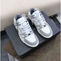 Designer Skel Amirrss Fashion Shoe Sneakers women Mens Top Board Shoes Chunky Versatile Casual Low Leather New Trendy Bone Star Same JKYN