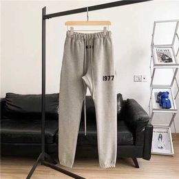 Essientialspant Men's Pants Plus Plush Ess Same Style Eighth Season Double Line Long Pants Fgo High Street Loose Casual Pant Casual Over 5909