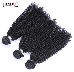 Mongolian Kinky Curly Virgin Hair 3 Pieces Unprocessed Mongolian Curly Human Hair Weave Bundles Afro Kinky Curly Hair Natural Colo8704645