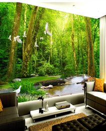 2019 New 3d Wallpaper Forest Water Space Background Digital Printing HD Decorative Beautiful Wall paper5035419