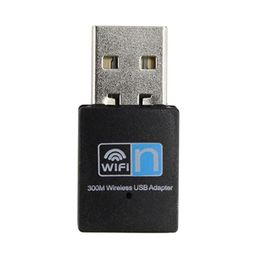 Network Adapters 2023 Mini 300M Usb2.0 Rtl8192 Wifnge Adapter Wireless Card 802.11 N/G/B Lan With Pacakge Drop Delivery Computers Netw Oty7S