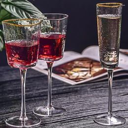 Wine Glasses Champagne Flutes Espresso Cups Premium Quality Clear Cocktail Red Household Party Drinkware Supplies