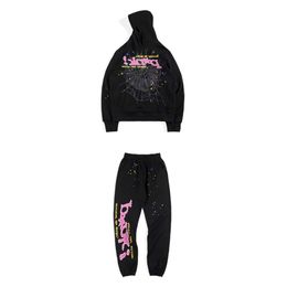 Designer Mens Sp der and Pants Tracksuits Young Thug Spider Hooded Womens Sweatshirts Web Printed Graphic Y k Hoodies cheap mac iffcoat
