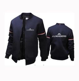 Men039s Hoodies Sweatshirts J Lindeberg Printed 2021 Autumn Winter Flying Jacket Casual Zipper Long Sleeve Stylish Windproof 4192223