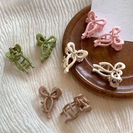 Hair Clips Bowknot Claw Clamps Grab Clip Metal Material Head Headdress For Woman Girls