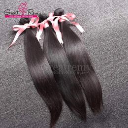 Weaves greatremy 3pcs lot indian hair extensions dyeable human hair weft weave unprocessed virgin silky straight