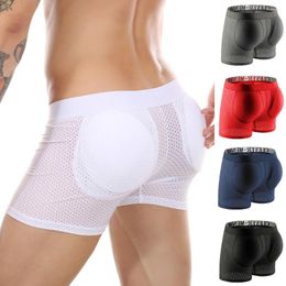 Underpants Men's BuLifter Panties Padded Boxer Briefs Buttocks Enhancer Sponge Push Up Sexy Gay Men Underwear