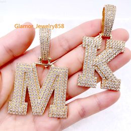 Hip Hop Jewellery Buss Down S with Vvs Moissanite Custom Alphabet Letter Diamond Alphabets Pendant