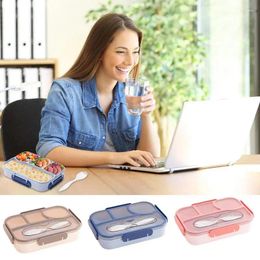 Dinnerware 1.1L Divided Lunch Container With Airtight And Leak-proof Design Multifunctional Storage Bento Box For Home Meal