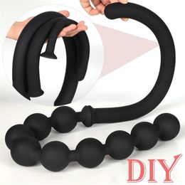 Super Long Huge Anal Beads Plug Large Ball Dildo Butt Dilator Role Play Vaginal Ass Tail Adult Anus Sex Toy For Men Women 240102