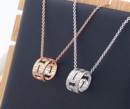 fashion designer Jewellery hollow pendant necklace gold necklace hip hop bling Jewellery stainless steel necklaces iced out pendant2426547261