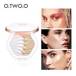 OTWOO Shell Highlighter Powder Palette Pearl White Pink Purple Shimmer Face Contouring Glowing Makeup 5 Color 1001 231229