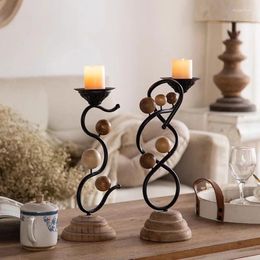 Candle Holders Centre Nordic Candles Apartment Romantic Modern Church Pedestal Design Kaarshouder House Decorations