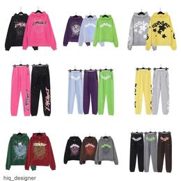 5a Spider Hoodie Mens Sp5der for Men Sweatshirts Hoody Young Thug Angel Women Polo 555555 Purple Web Hoodies Tracksuit Puff Print Pullover Pants''gg''L7CM