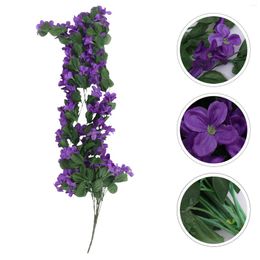 Decorative Flowers 4 Petals Japanese-style Artificial Hanging Baskets Outdoor Fake Plants Vines