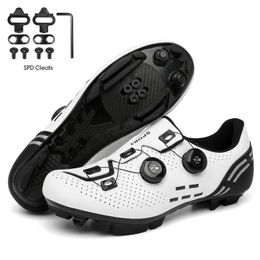 Men Mtb Cycling Sneaker with Cleats Professional Sports Speed Bike Shoes Women Mountain Racing Flat SPD Road Cycling Footwear 231229