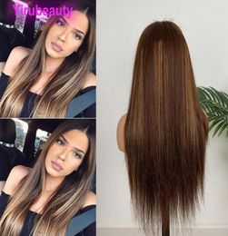 Peruvian Human Hair 4 27 Lace Front Wig Silky Straight 427 Whole 13X4 Wigs 1028inch17785967512510