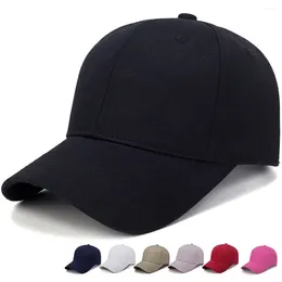 Ball Caps Women Men Hat Cotton Light Board Solid Colour Baseball Cap Outdoor Sun Adjustable Sports In Summer