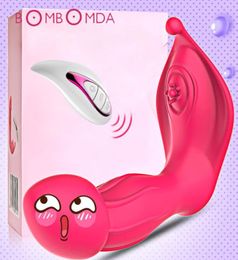 Wearable Tongue Lick Vibrator for Women Wireless Remote Invisible Dildo Clitoris Stimulator Sex Toy For Woman Orgasm Masturbator Y9902190